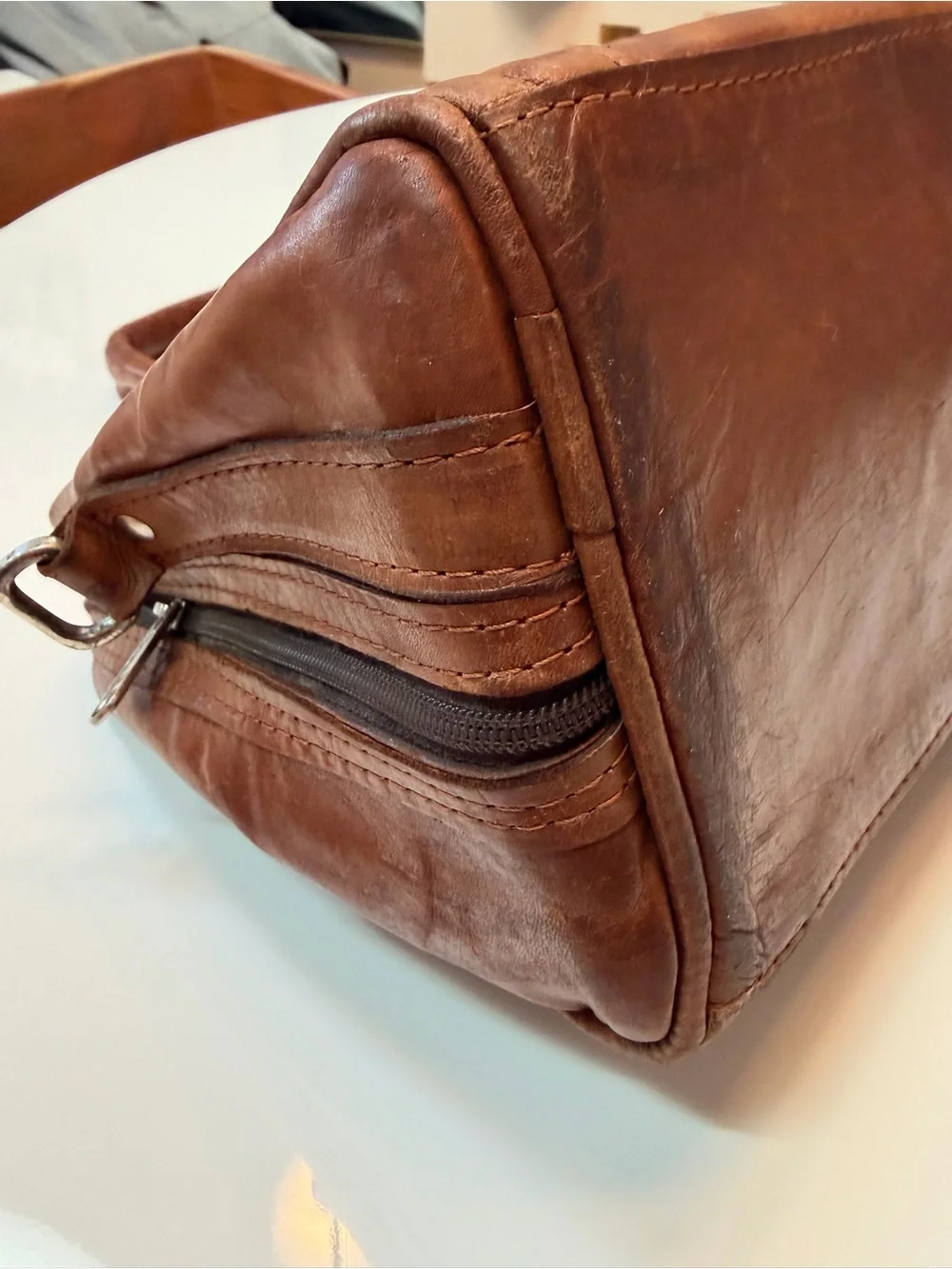 #811 Forgotten West Handmade Tooled 100% Leather Satchel/Crossbody Purse